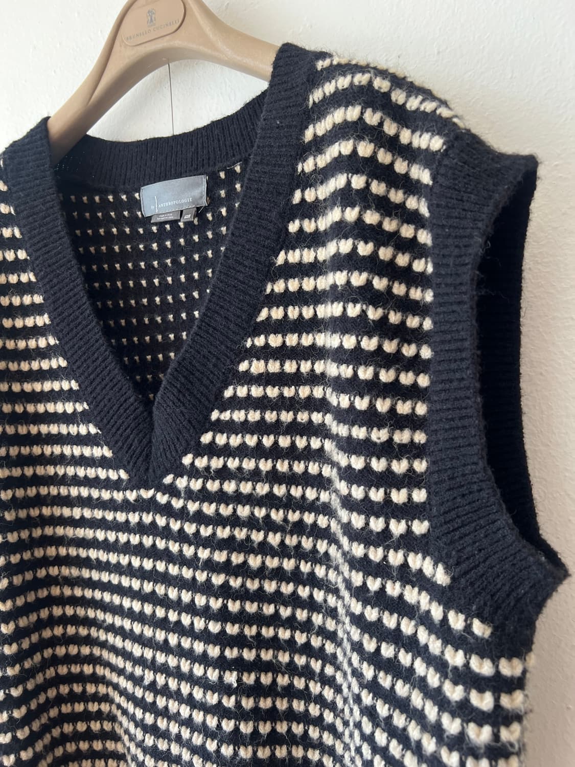 앤트로폴리지 Anthropologie  여성 블랙 니트조끼 간절기조끼 상품이미지4