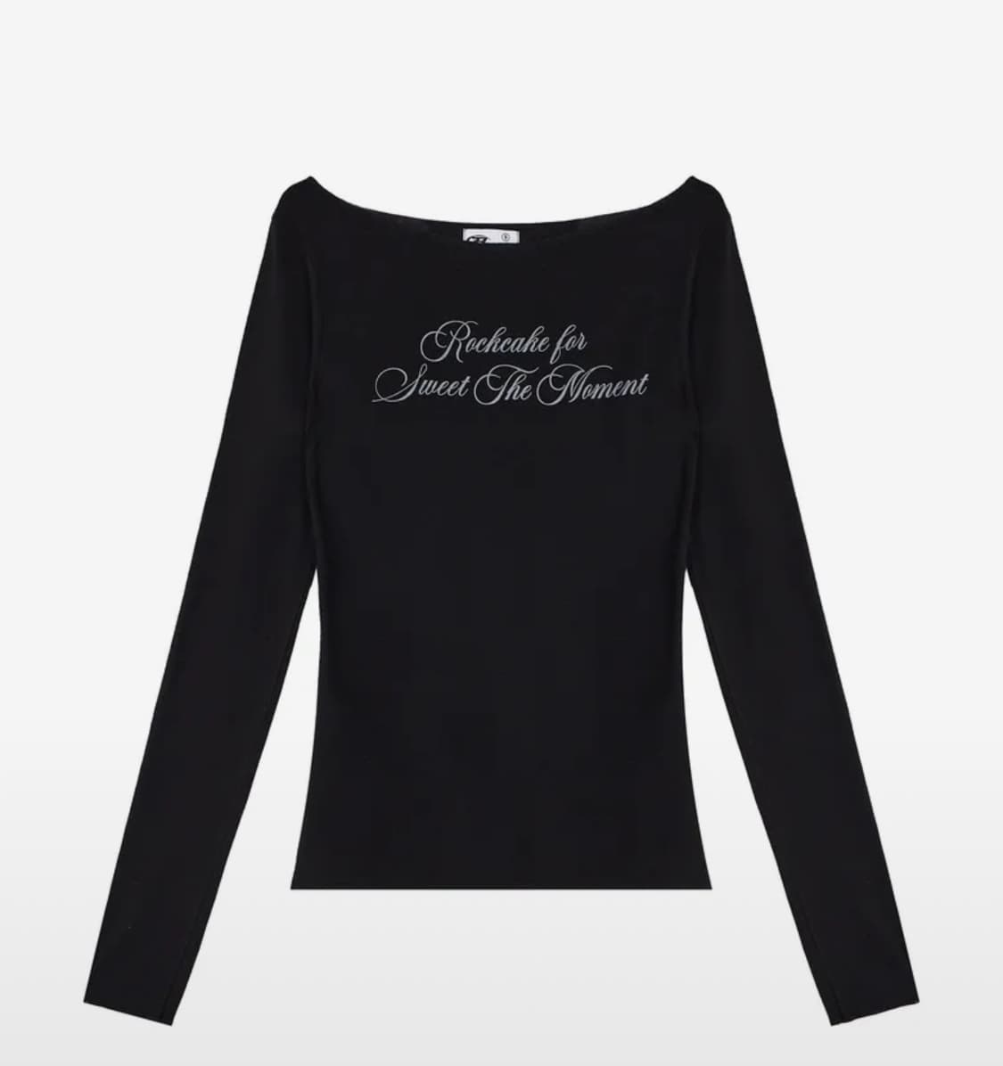 락케이크 Cursive Mesh Top - Black 상품이미지1