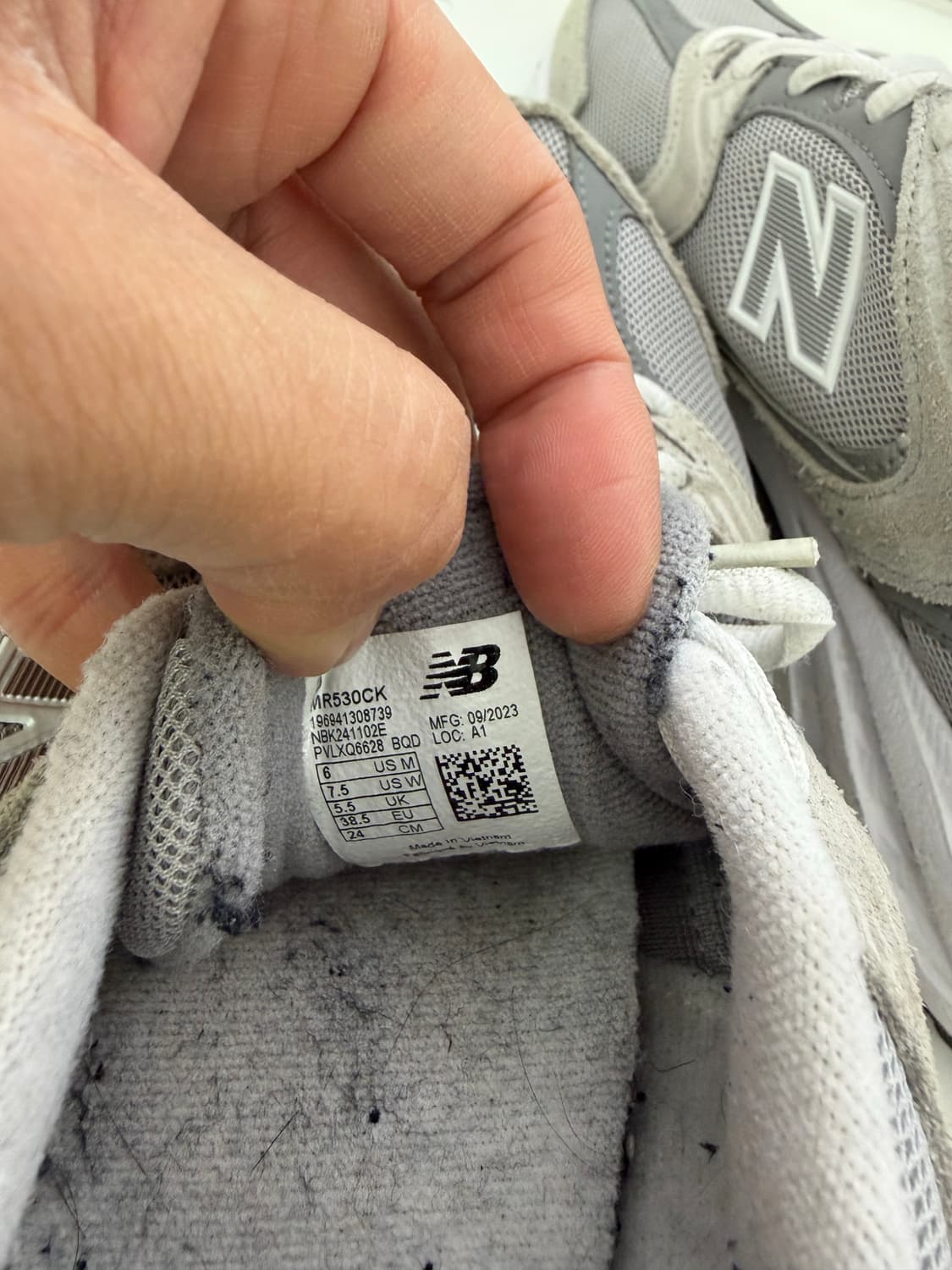 정품) 뉴발란스 530 그레이 운동화 240 상품이미지8