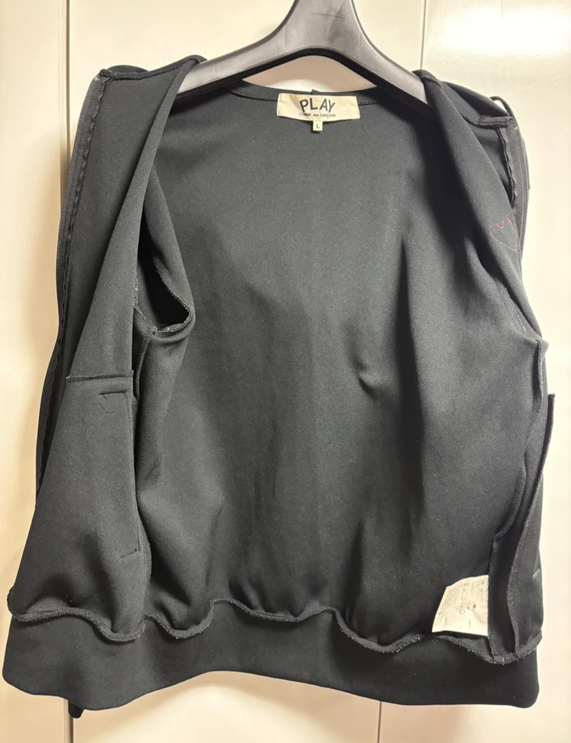 꼼데가르송 후드집업 블랙 상품이미지3