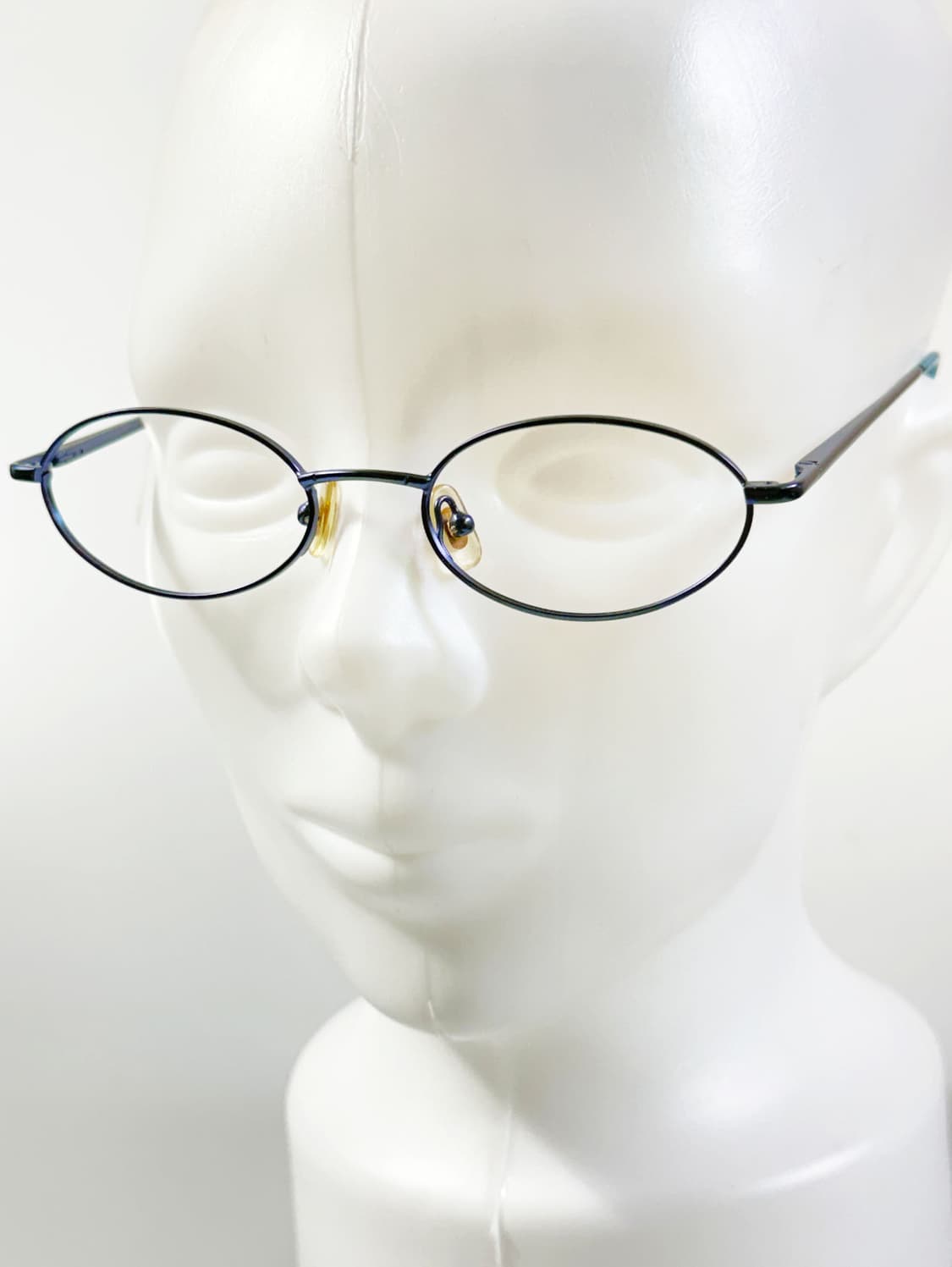 90s 네이비 앤 틸 슬림 오벌 프레임 빈티지 안경 상품이미지8
