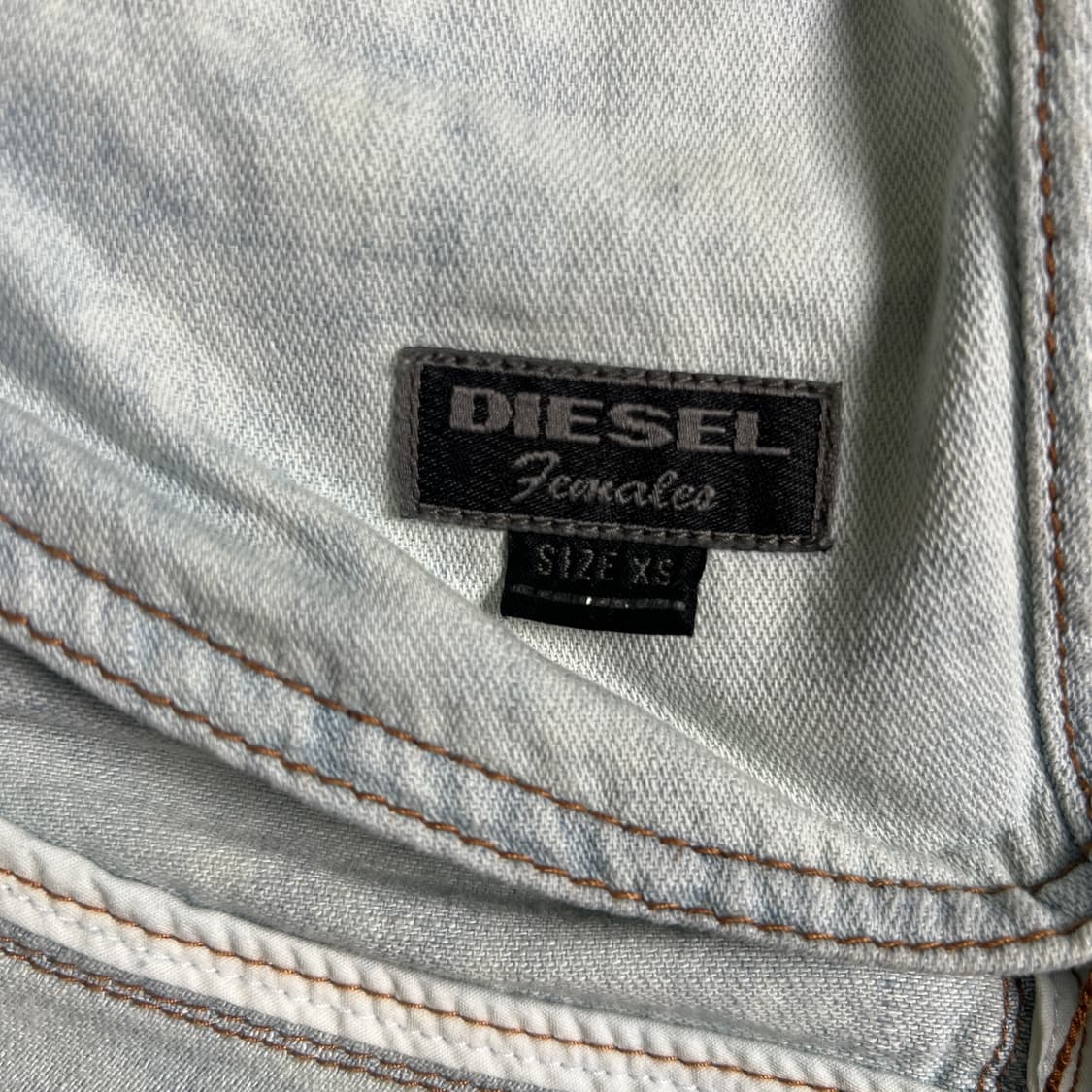 diesel 디젤 아카이브 블리치 가공 데님 원피스 XS 상품이미지3