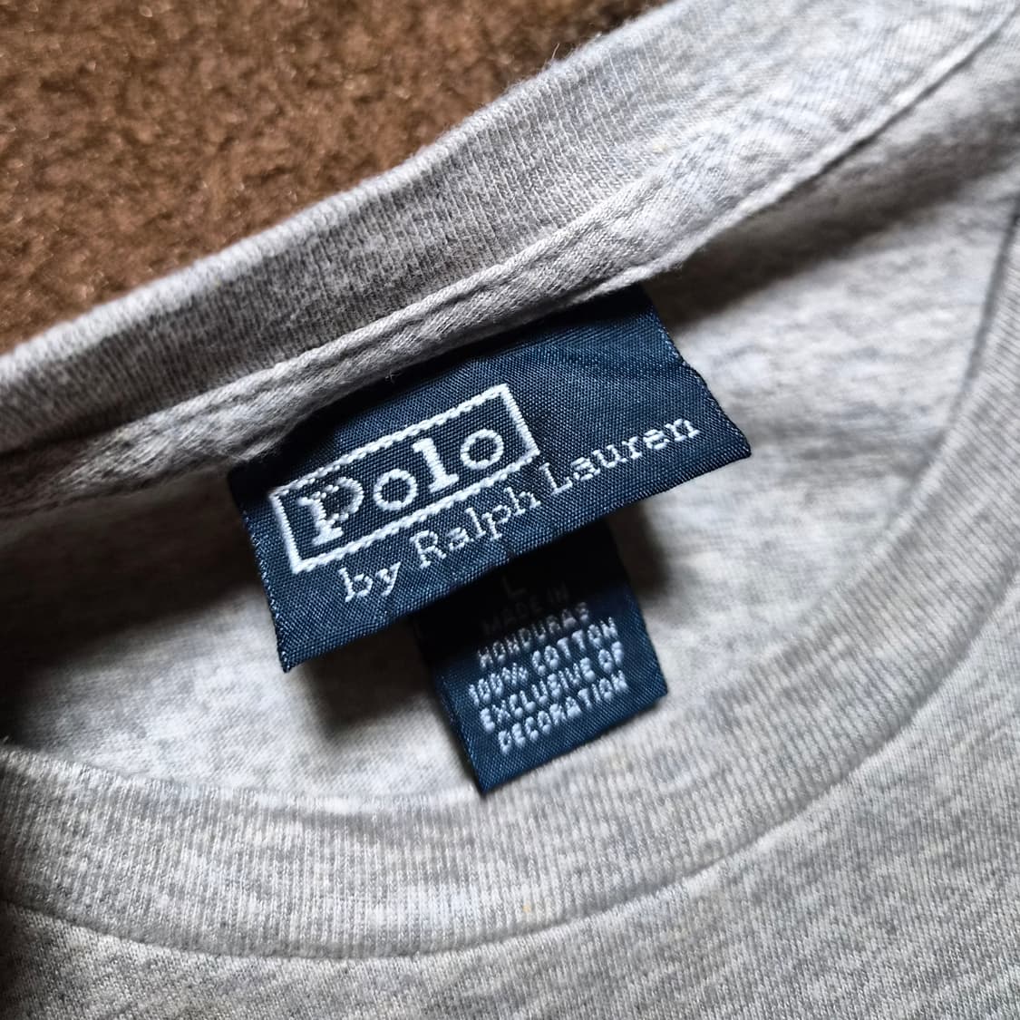 폴로 랄프로렌 남성용 그레이 반팔티(L~XL) 상품이미지3