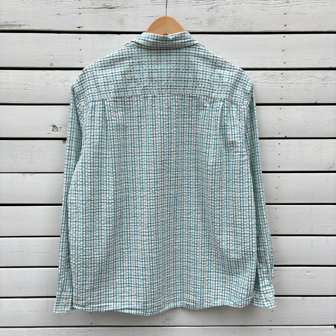 L.L.bean 엘엘빈 시어서커 체크 셔츠 상품이미지2