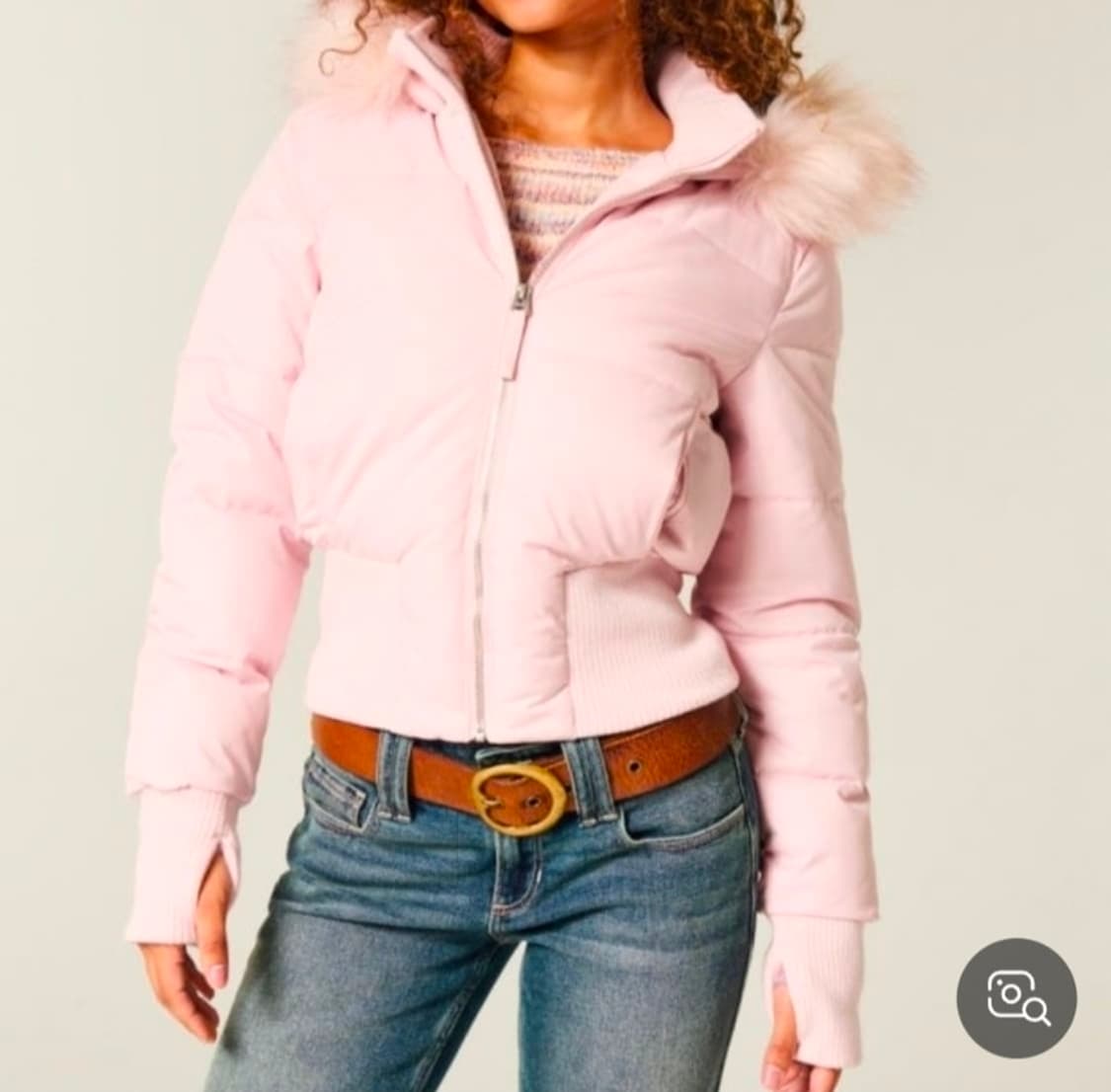 홀리스터 핑크패딩 상품이미지1