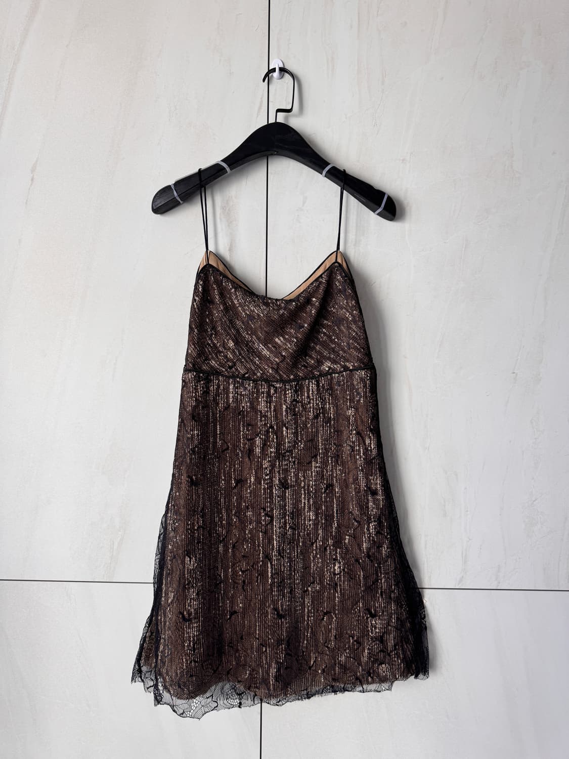 텍있는새상품 이태리 브랜드 Koralline 끈나시 원피스 XS(44,5 상품이미지4