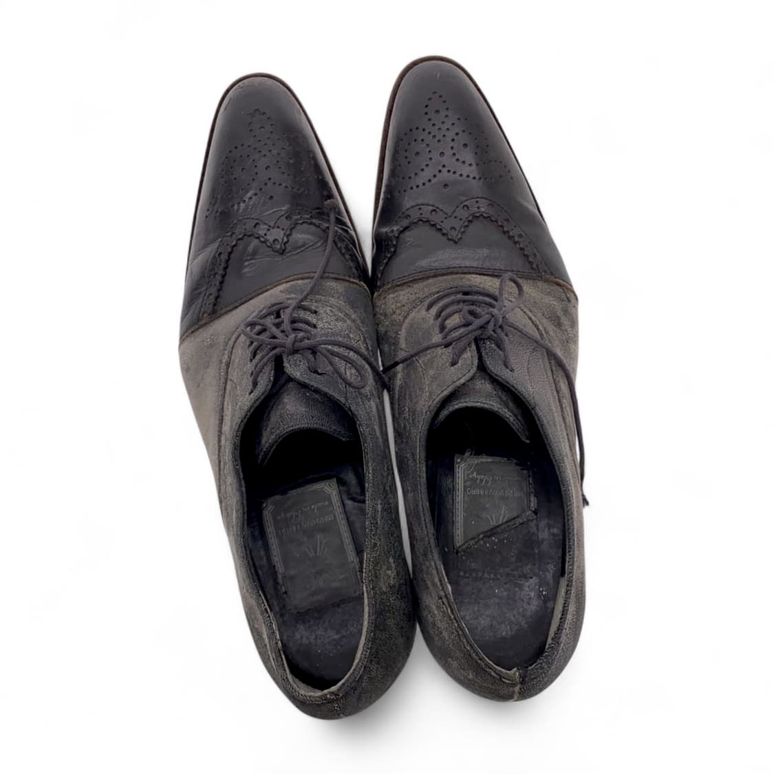 미하라 야스히로 아카이브 빈티지가공 윙팁 드레스슈즈 상품이미지3