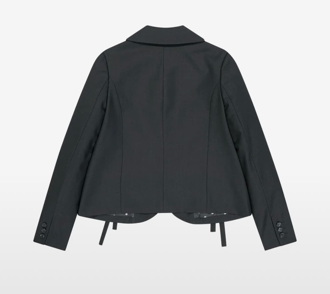 뚜오미오 자켓ROUND COLLAR RIBBON JACKET  상품이미지2