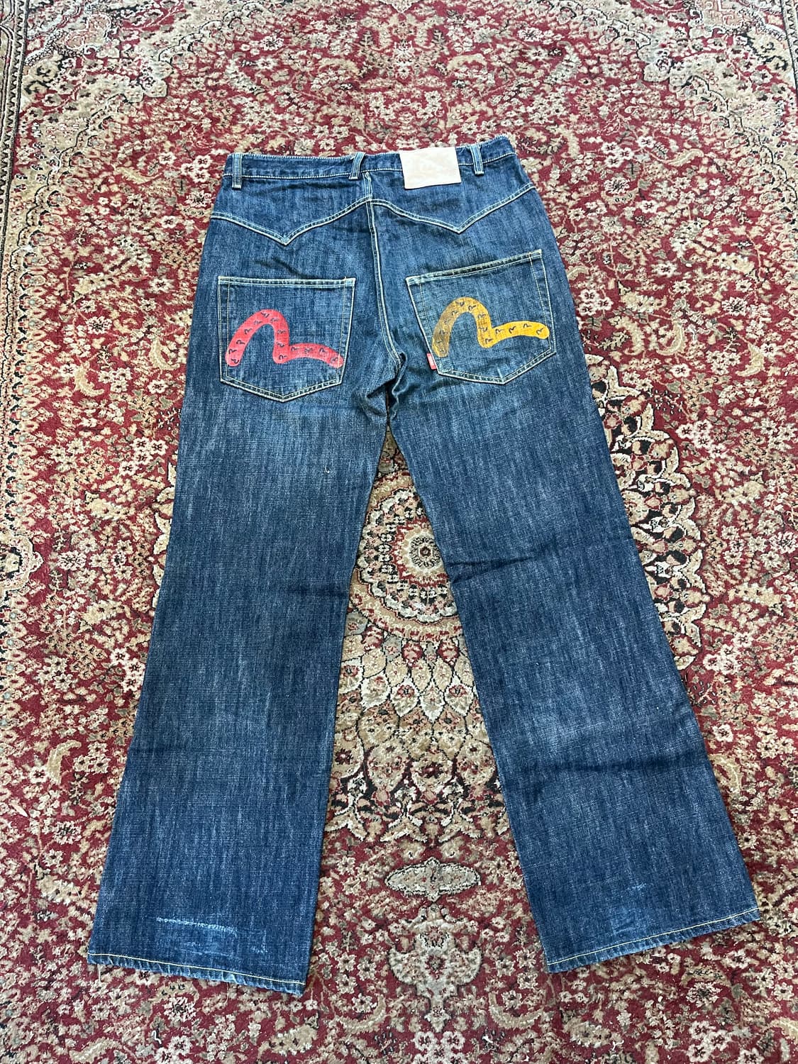 에비수 컬러 갈매기 데님 상품이미지1