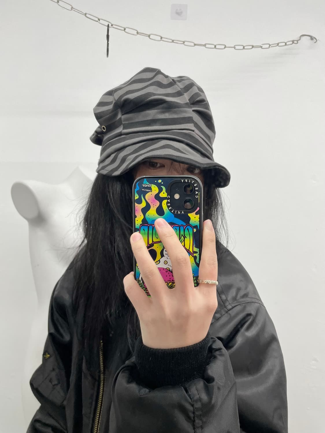 니혼진 너드 스트라이프 비니 상품이미지2