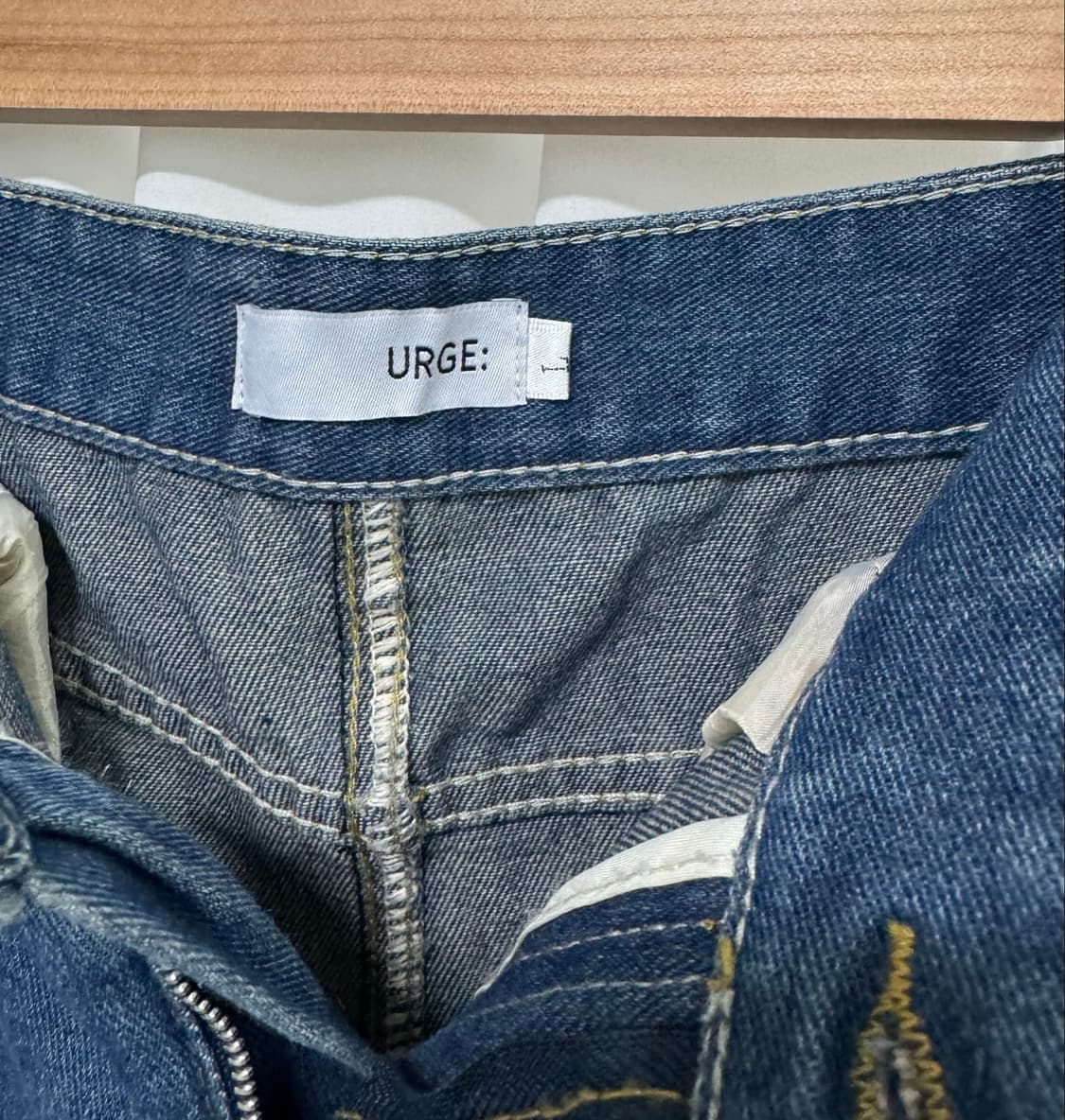 일본 빈티지 URGE 데님 스커트 L 상품이미지8