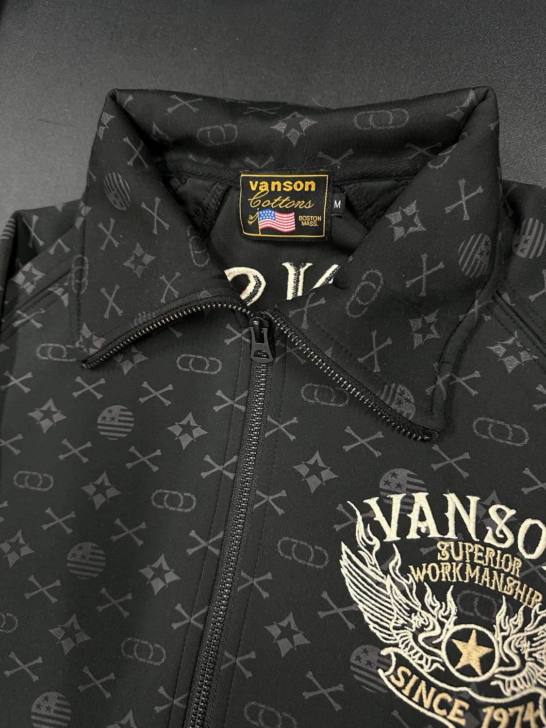 벤슨 모노그램 패턴 져지 재킷 상품이미지3