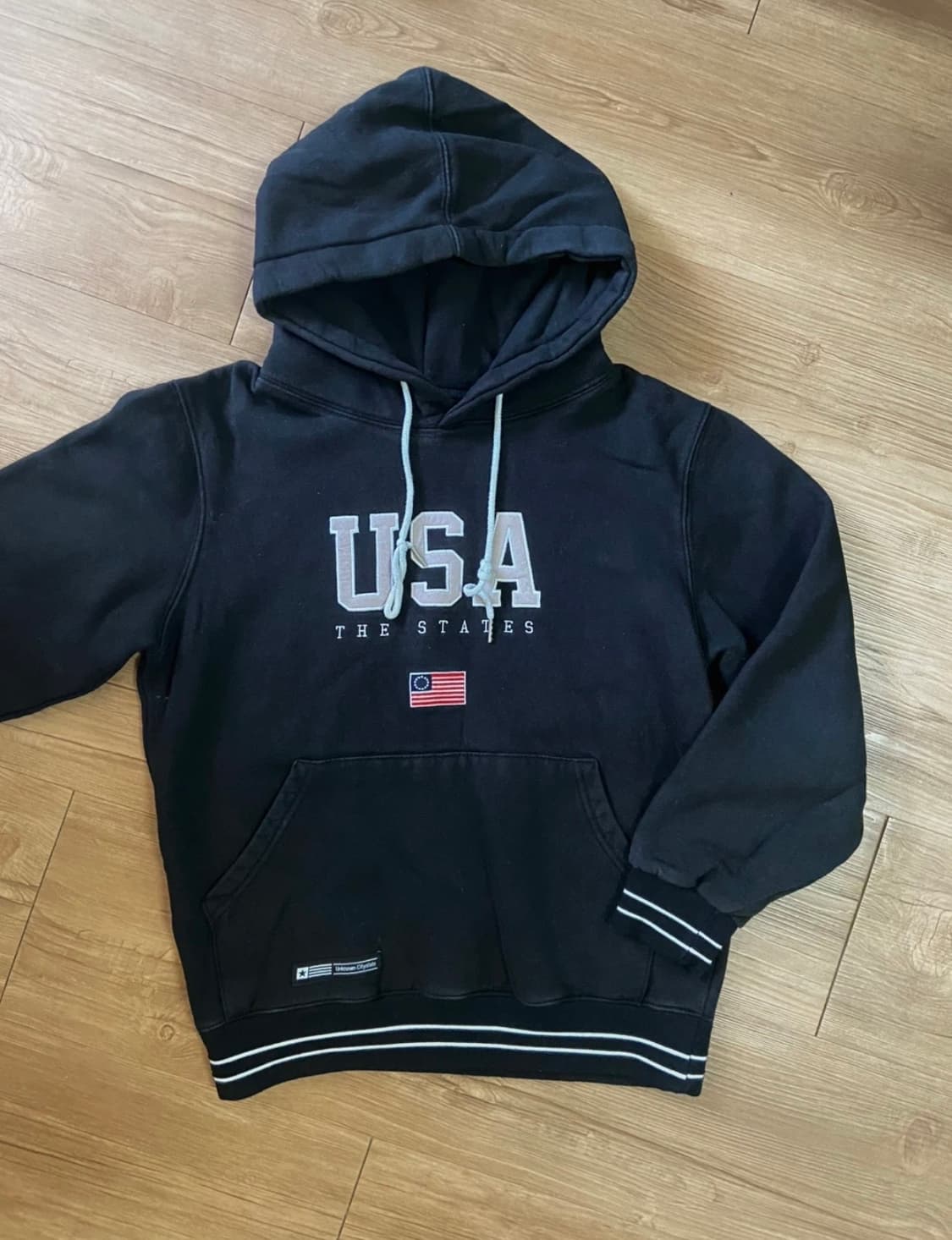 앱놀머씽 (ABNORMALTHING) 공용 USA 후드티 S 사이즈 상품이미지2