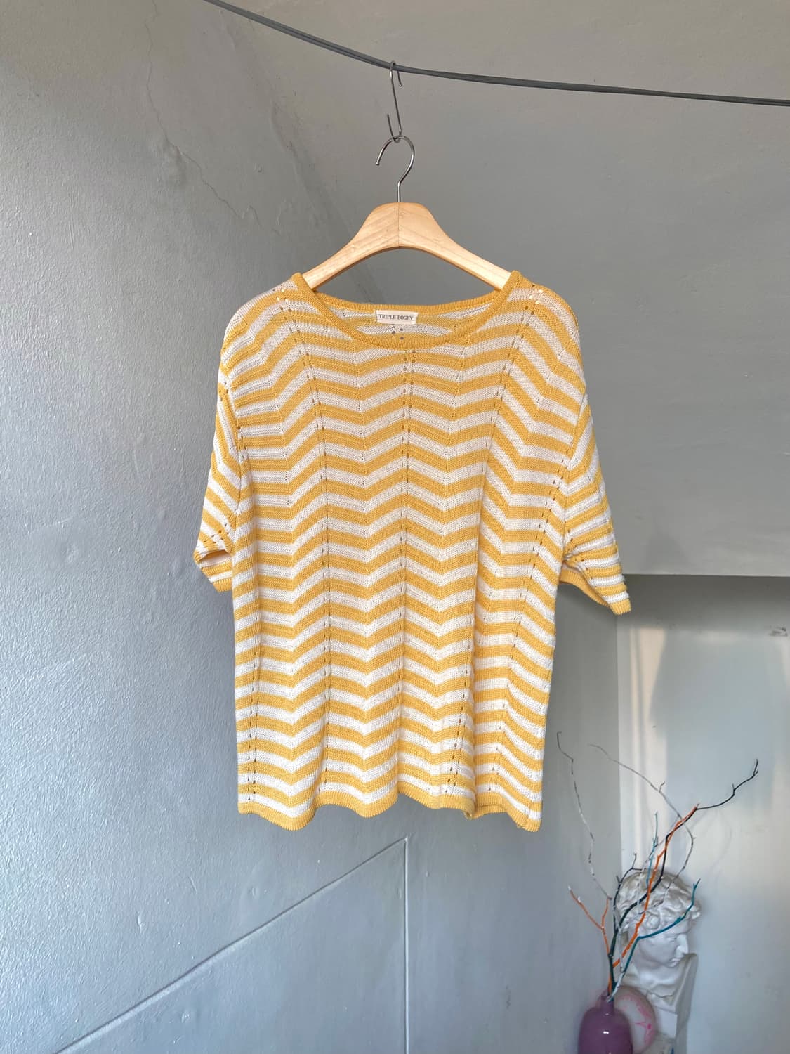 레모나 지그재그 니트탑 상품이미지1