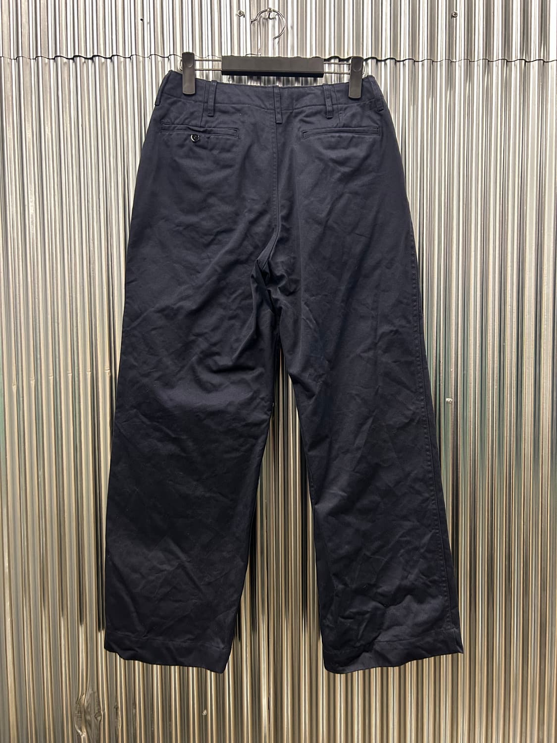 Thomas More 토마스모어 네이비 와이드 면바지 상품이미지3