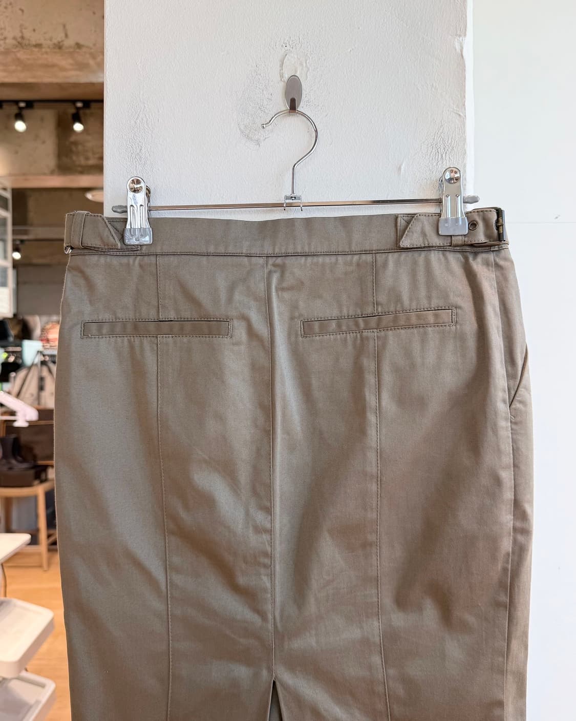 모스키노 진스 카키 버클 미디스커트 상품이미지6