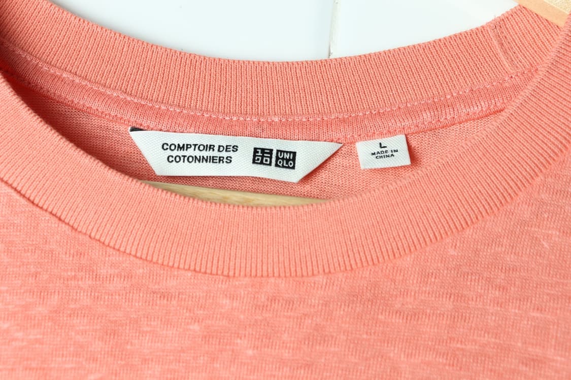 W(L-XL) 유니클로 반팔 티셔츠 꼼뜨와 데 꼬또니에가 마-H32895 상품이미지5