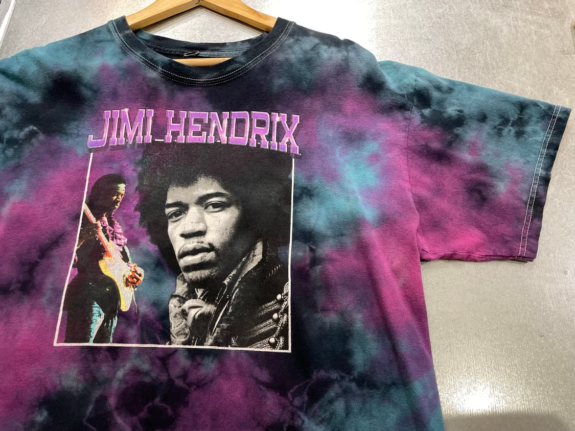 (L) Jimi Hendrix 지미 헨드릭스 프린팅 타이다이 반팔티 상품이미지7