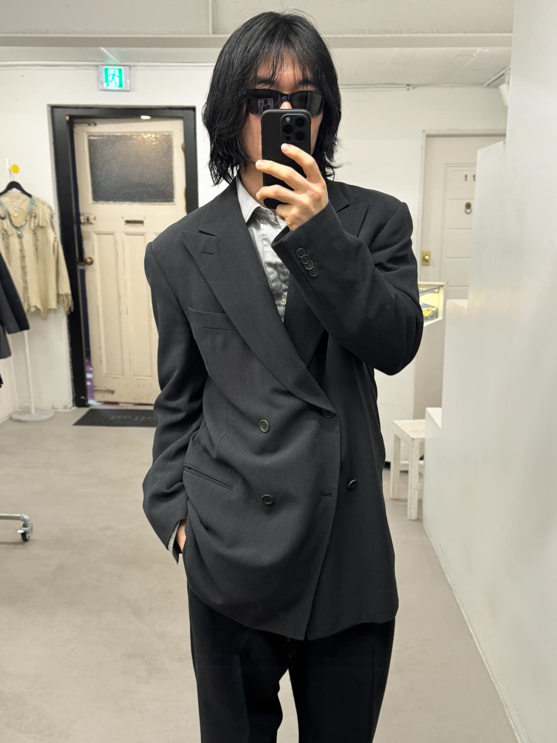 90s 조르지오 아르마니 더블 자켓 상품이미지7