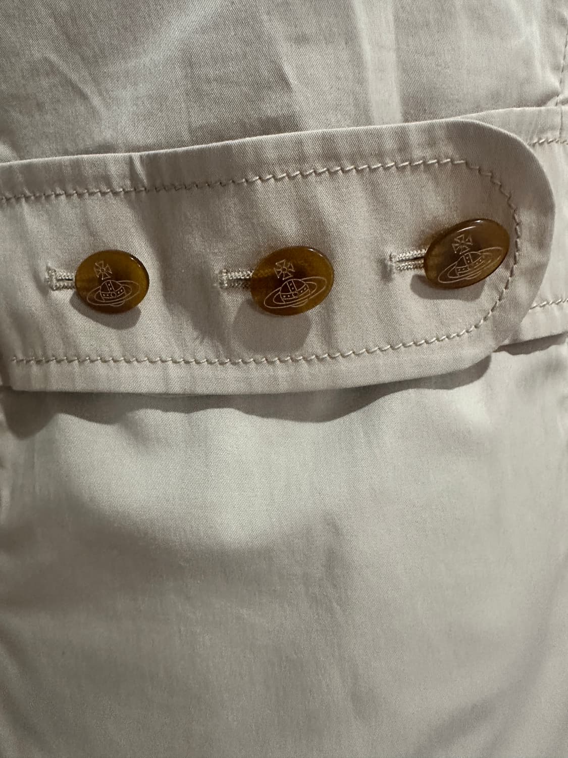 비비안웨스트우드 레드라벨 orb단추 트렌치 코트 상품이미지5