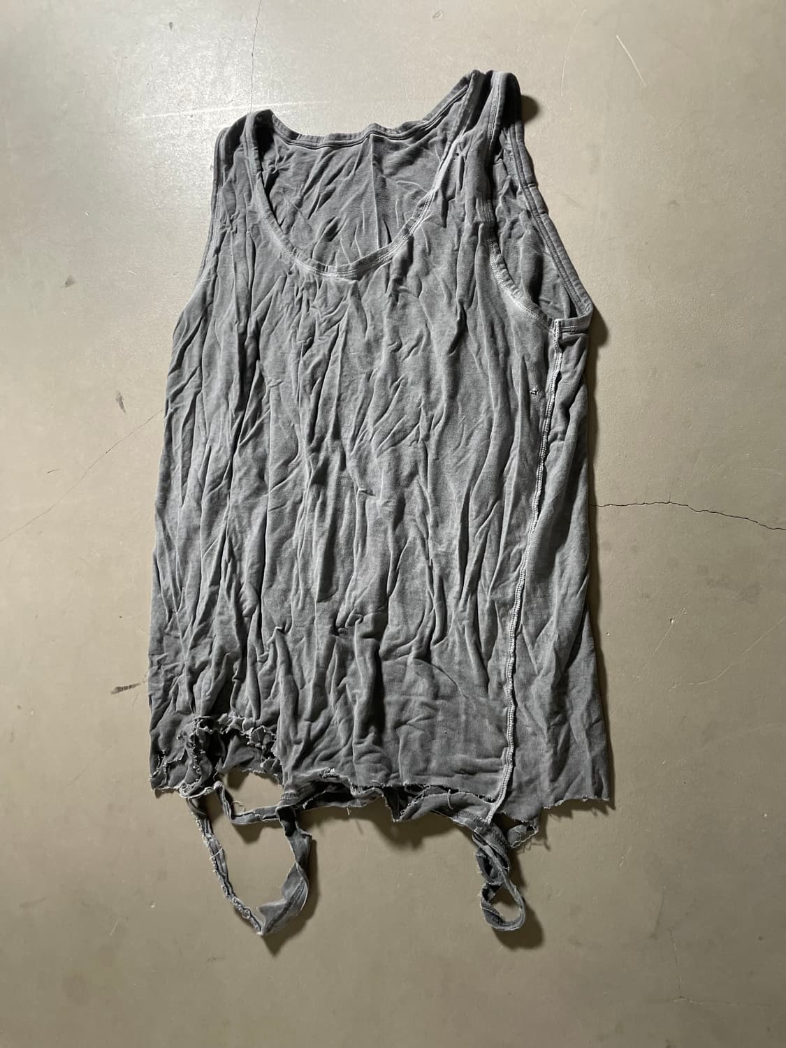  KZ Atelier Destroyed Layered Tank Top 상품이미지2