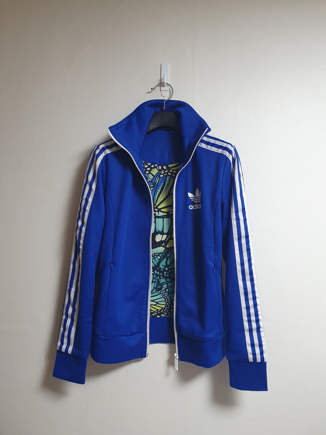 아디다스 유로파 트랙탑 버터플라이 패턴 져지 블루 90 상품이미지3