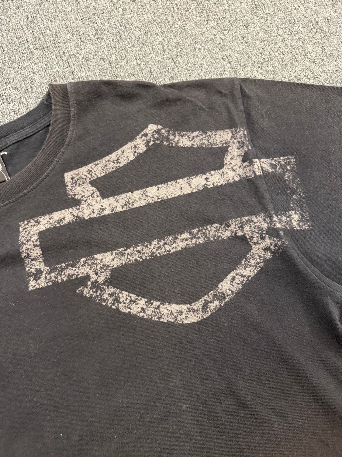 OS) 할리데이비슨 빈티지 프린팅 반팔 티셔츠 상품이미지3