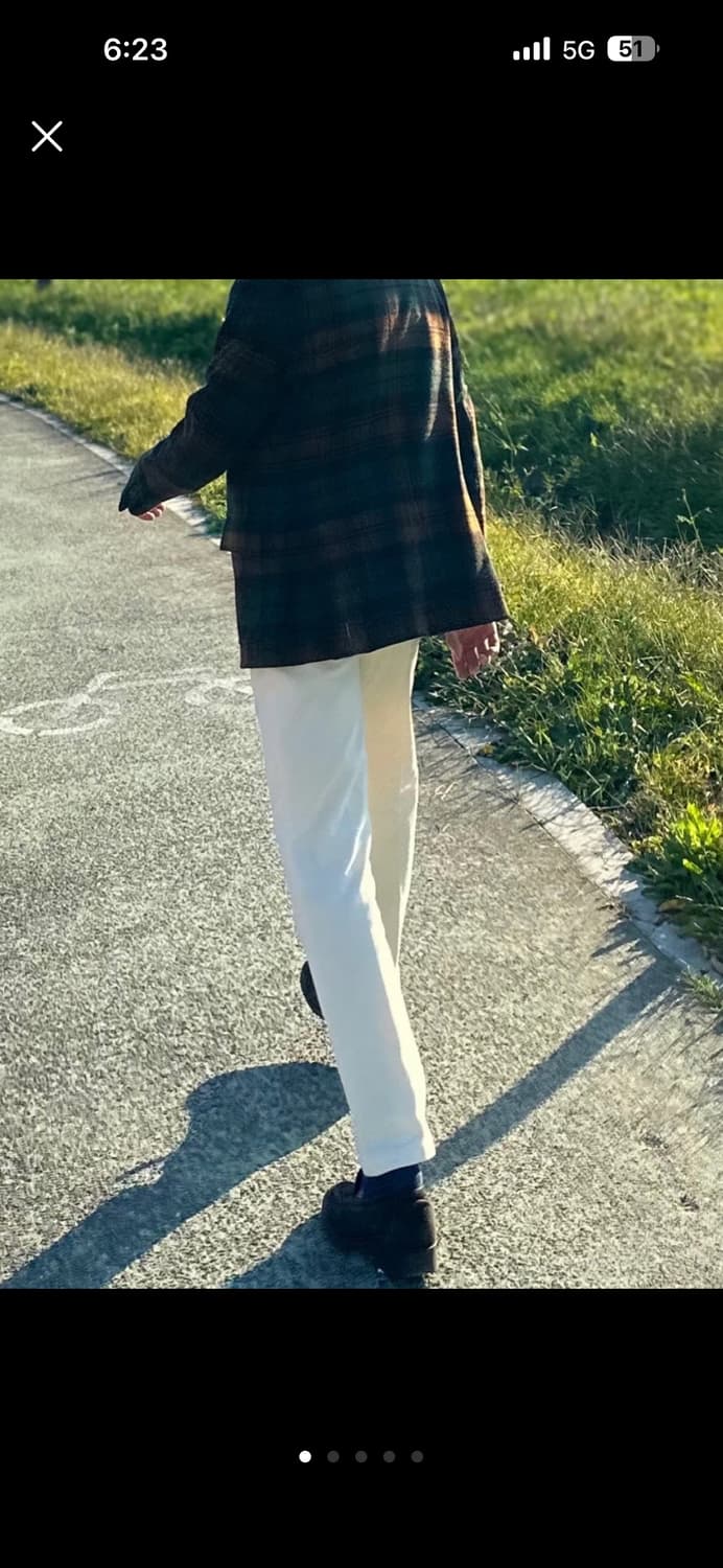 수트서플라이 크롭 화이트 팬츠 상품이미지1