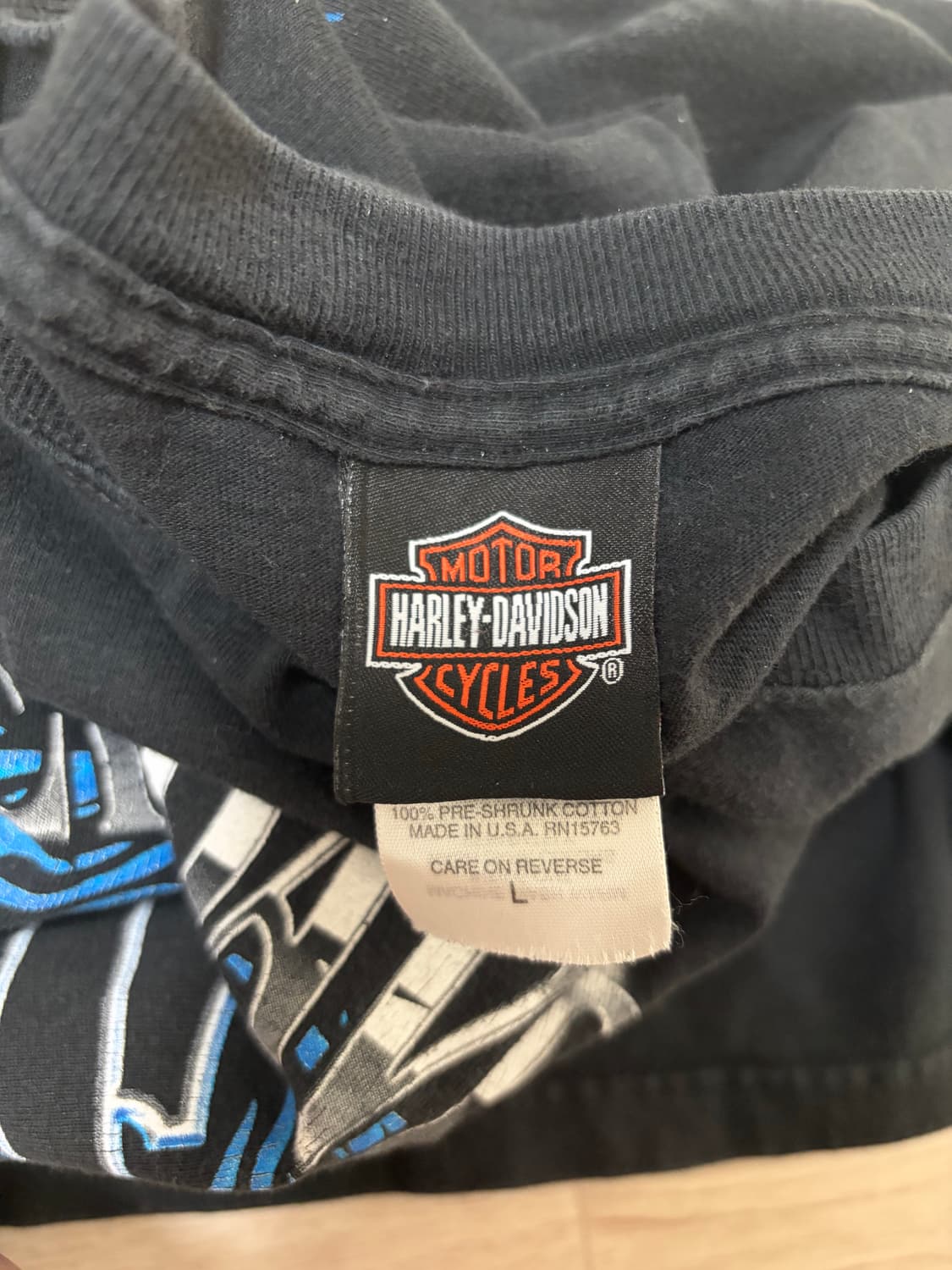 빈티지 할리데이비슨 클로운 플레임 롱슬리브 상품이미지3