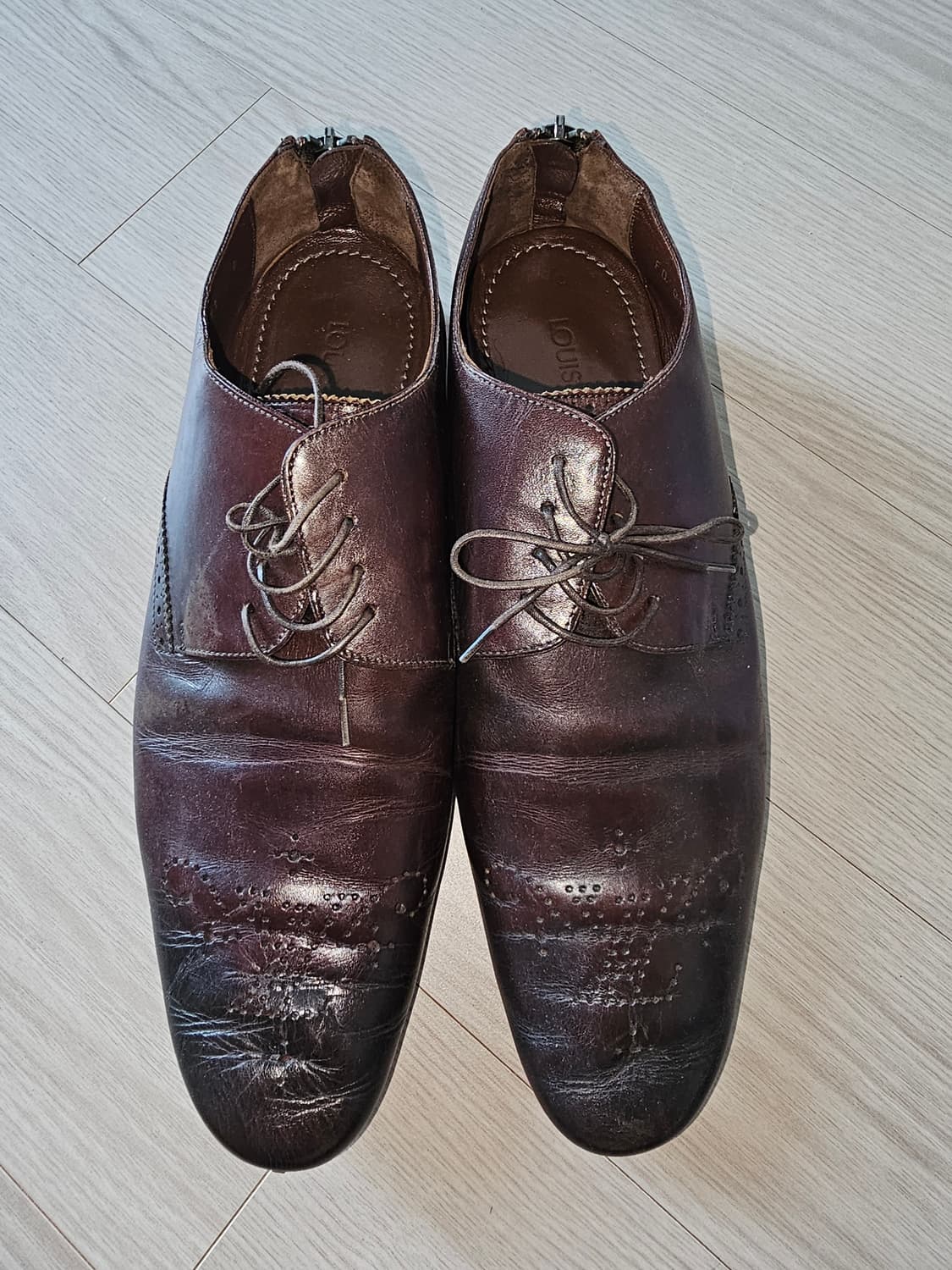 루이비통 남성 브라운 윙팁 구두 상품이미지1