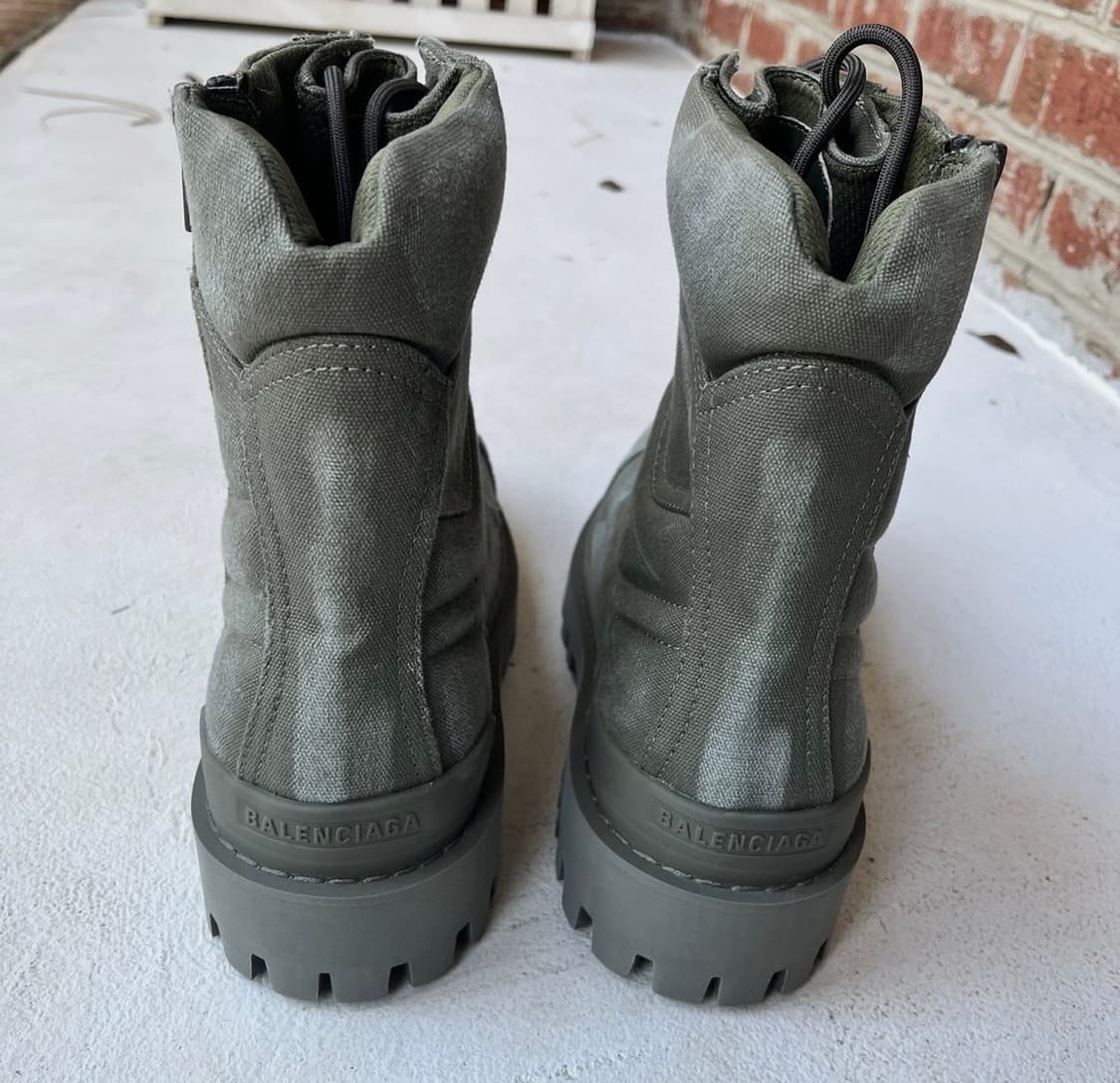 발렌시아가 컴뱃 스트라이크 부츠 카키 280 상품이미지3