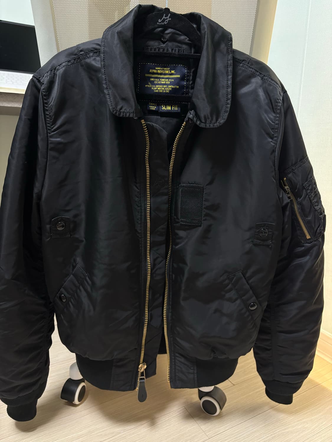 알파인더스트리 플라이트 MA-1 항공점퍼 슬림핏 마원 s 상품이미지1