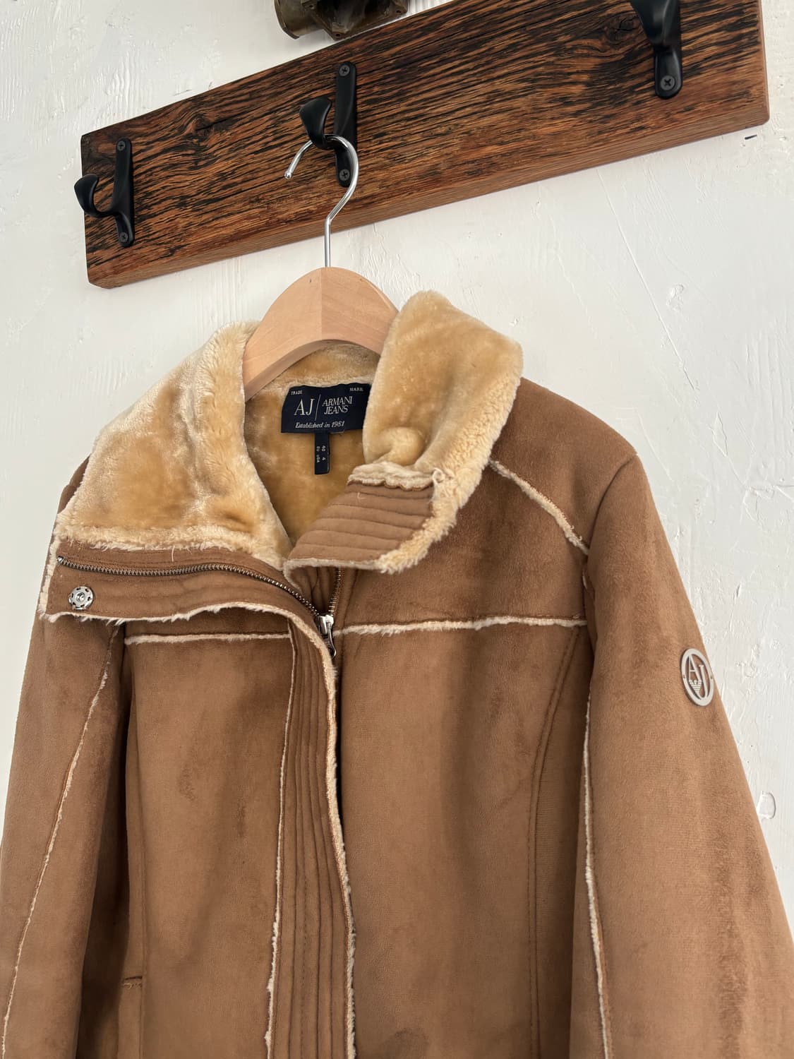 Armani 아르마니 진스 스웨이드 시어링 자켓 상품이미지5