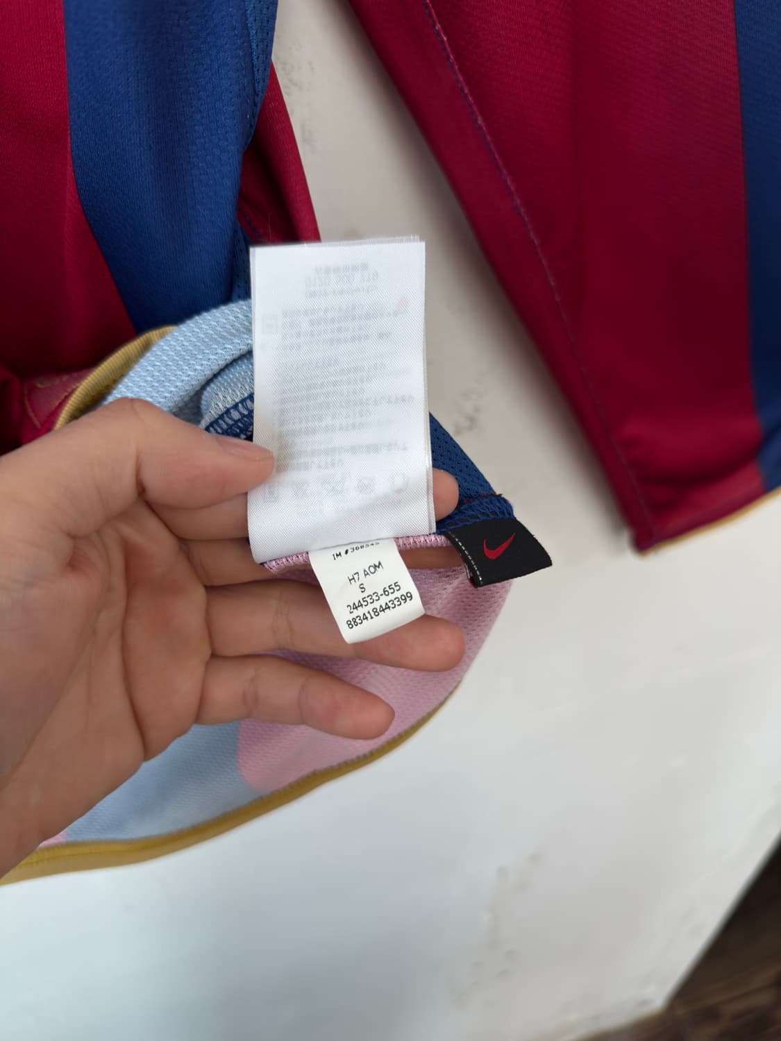 07-08 바르셀로나 유니폼 롱슬리브 노마킹 새상품 상품이미지8