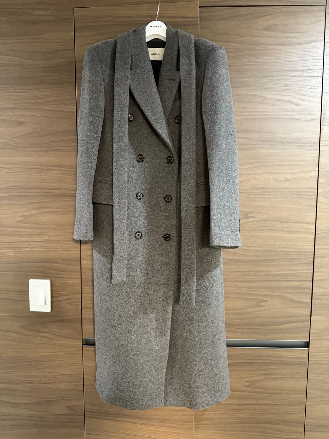 가브리엘리 캐시울블렌드 롱코트 S 미사용품 상품이미지6