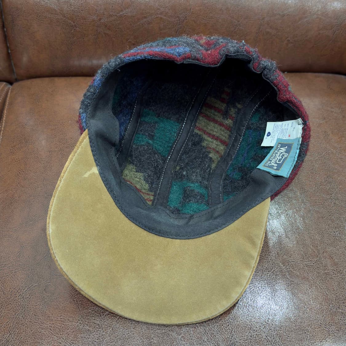 90s 울리치 체크 울 헌팅캡 USA 상품이미지4