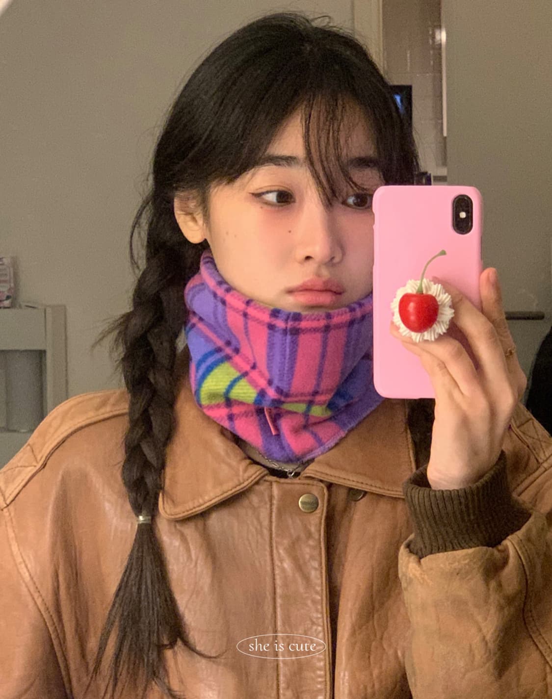 쉬이즈큐트 넥워머 퍼플 상품이미지1