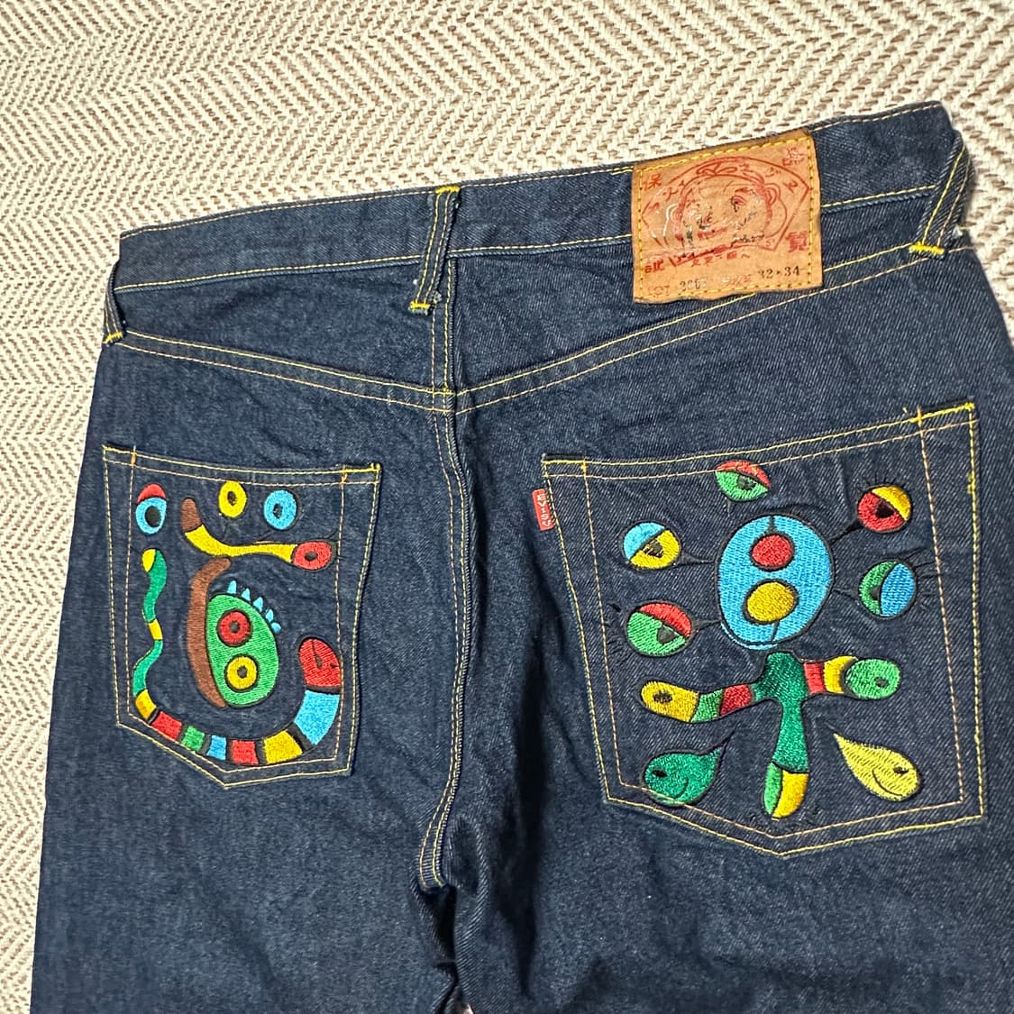 EVISU lot 2007 vintage denim jeans pants 상품이미지3