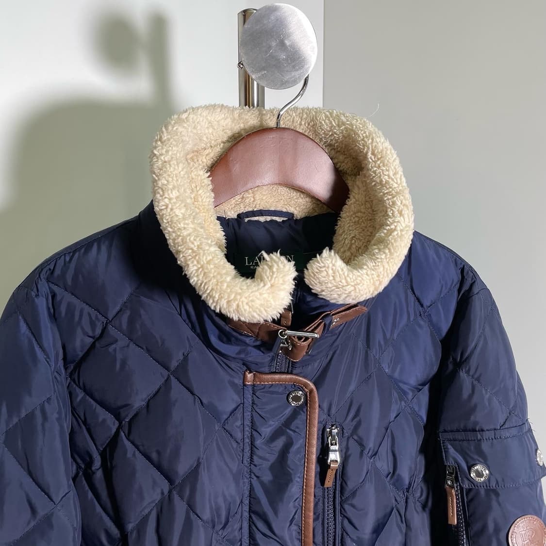 랄프로렌 쉐르파 시어링 퀄팅 코트 상품이미지3