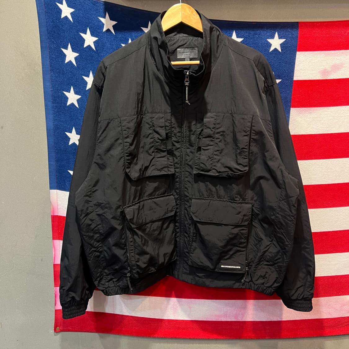 세컨모놀로그 포켓 바람막이 자켓 상품이미지1