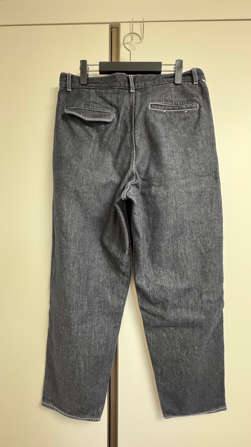 [2] 그라프페이퍼 컬러패스트 투턱 데님 팬츠 상품이미지2