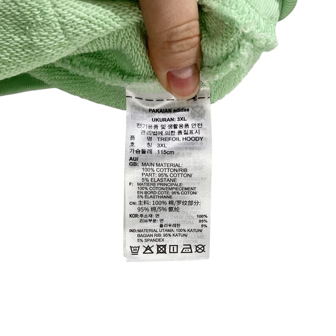 아디다스 오리지널 빅로고 후드 상품이미지4