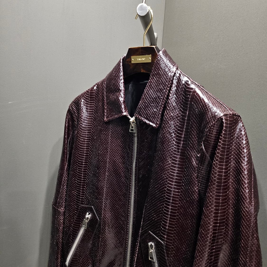 (국내1피스)톰포드 스네이크 런웨이 가죽자켓 상품이미지3