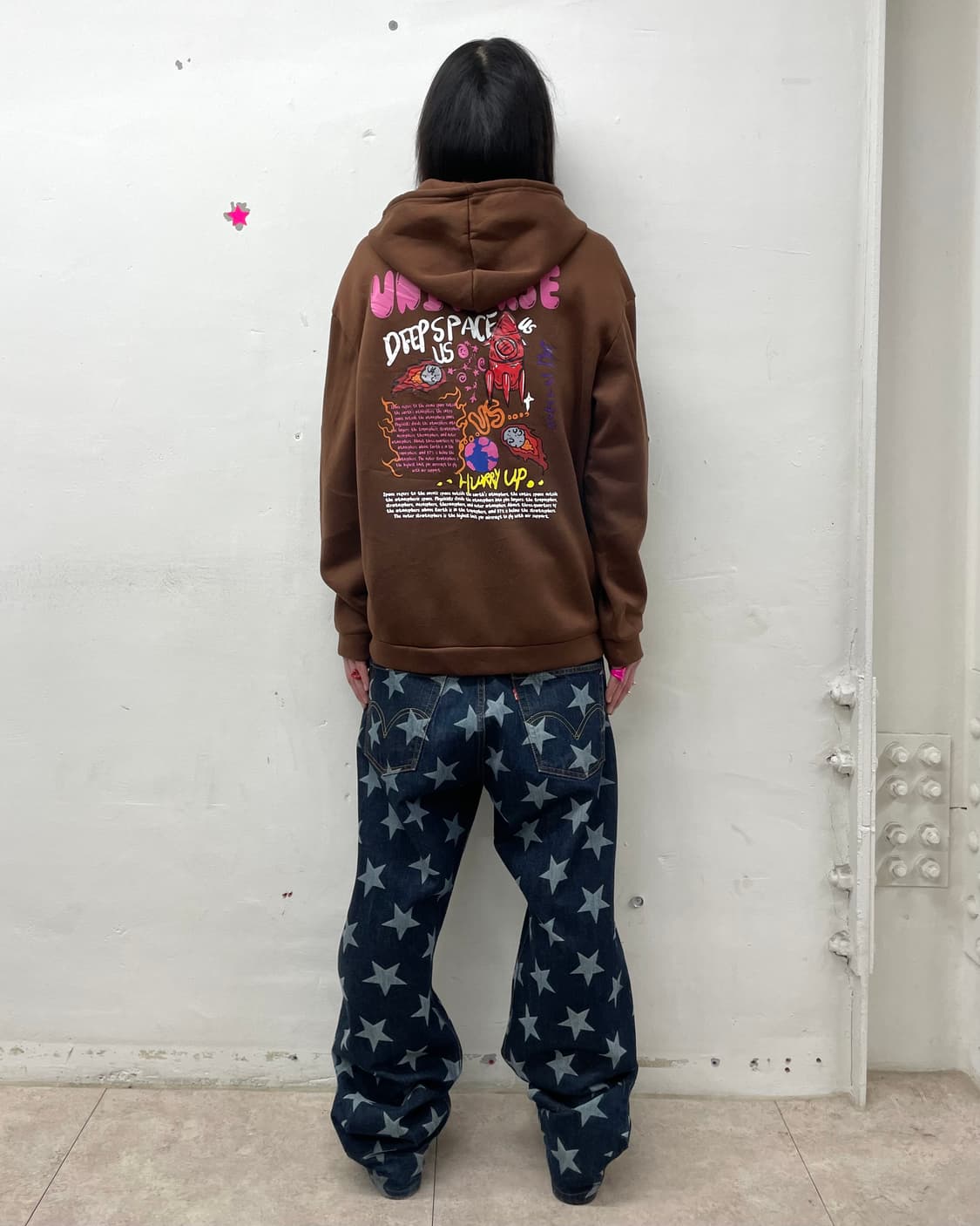 Rocket Street Brown Big Hood Zip-Up 상품이미지3