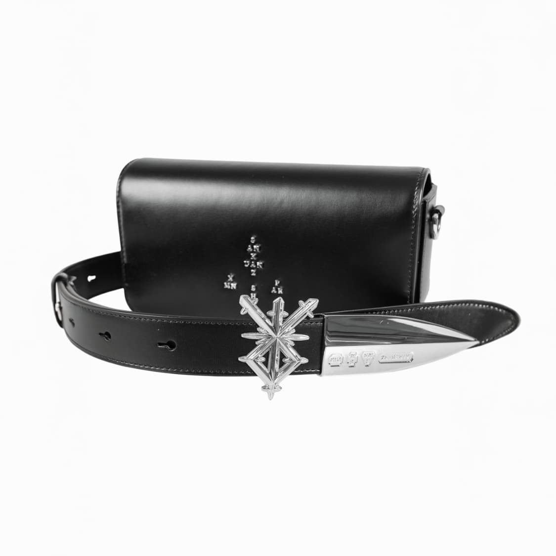 산쿠안즈 SANKUANZ AW22 클래식 대거 백 블랙 상품이미지1