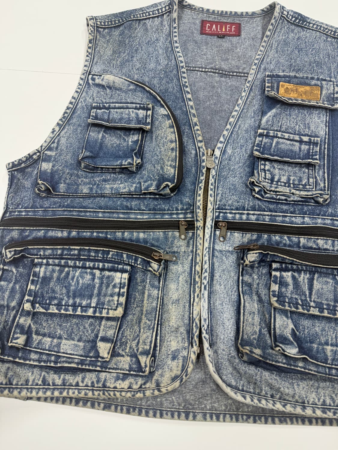Califf 빈티지 워싱 멀티 베스트 상품이미지5