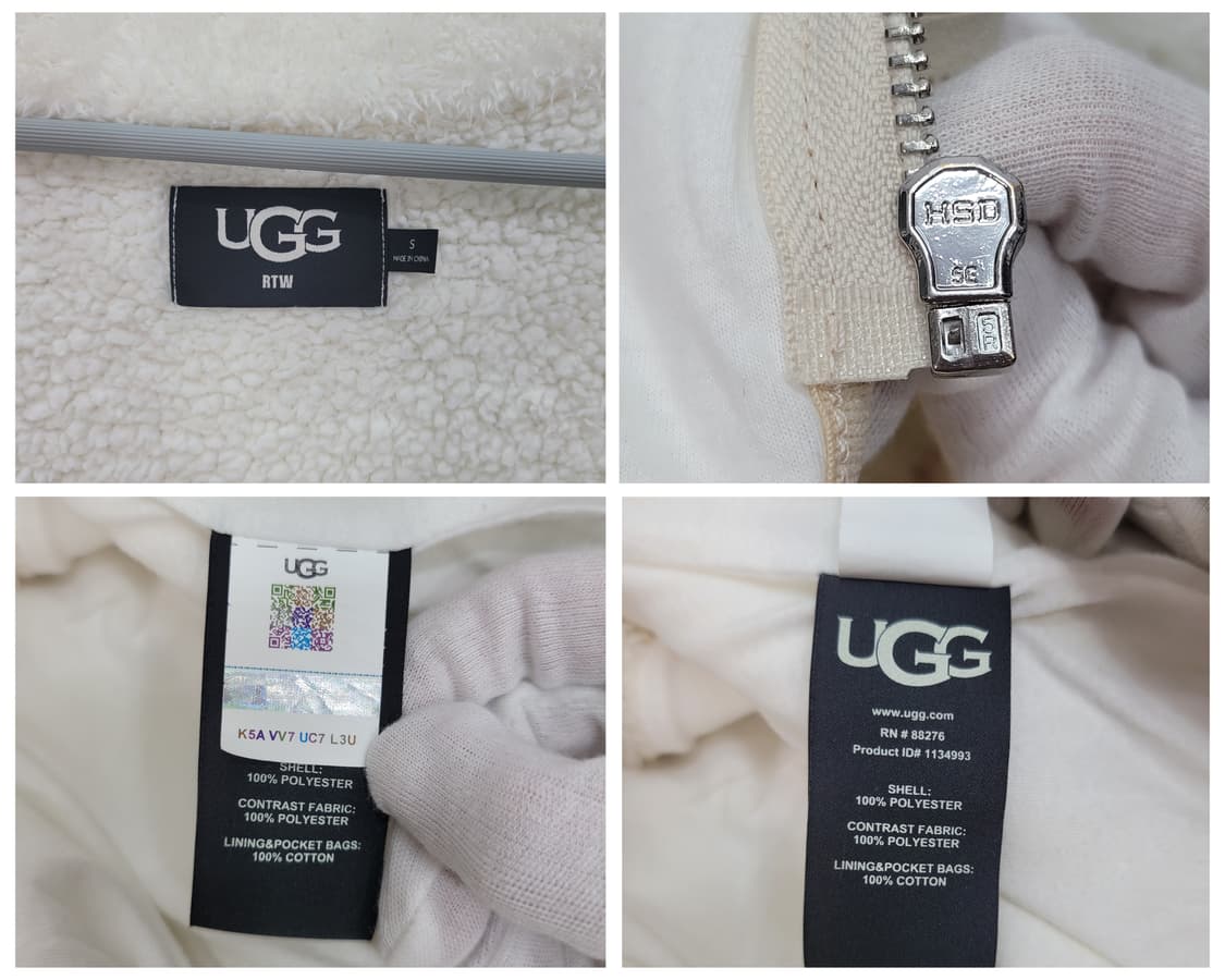 UGG 어그 마를린 루즈핏 양털 자켓 재킷 집업 S사이즈 상품이미지9