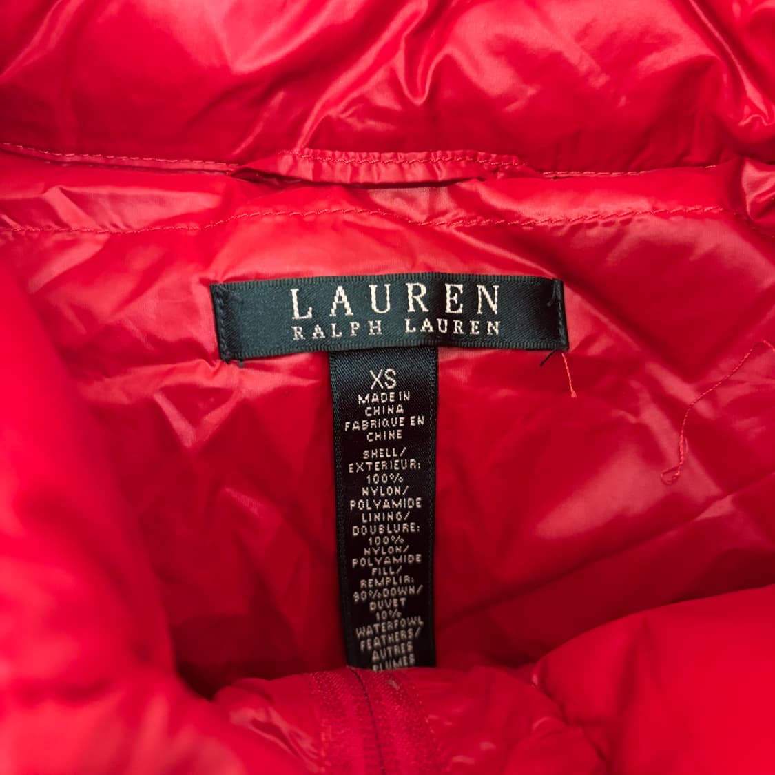 로렌 랄프로렌 레드 푸퍼 다운 패딩 조끼 상품이미지4