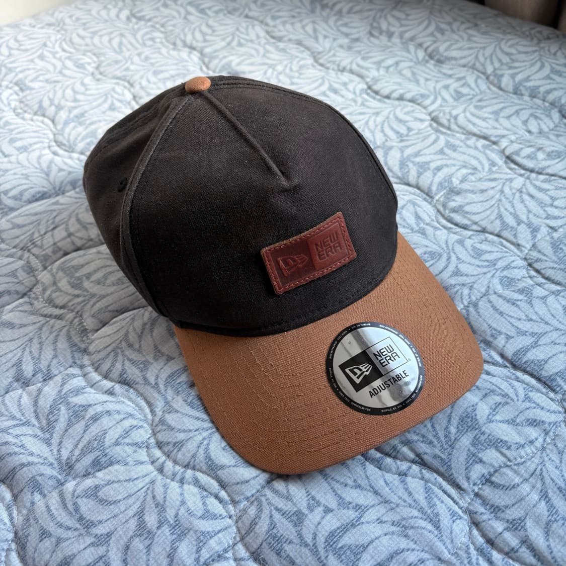 뉴에라 캔버스 가죽패치 캡 상품이미지2