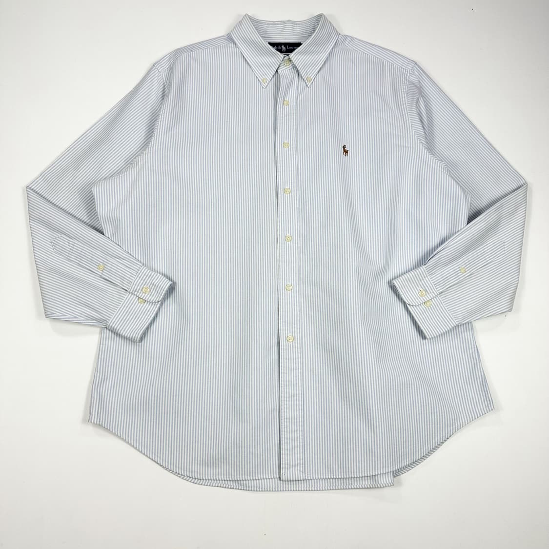 폴로 랄프로렌 포니 클래식핏 옥스포드 스트라이프셔츠 (실측 XXL) 상품이미지2
